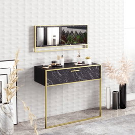 Hanah Home Polka Aynalı - Black